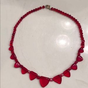Vintage glass bead necklace